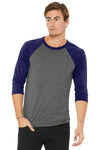 BELLA+CANVAS ® Unisex 3/4 - Sleeve Baseball Tee. BC3200 - KIOKO