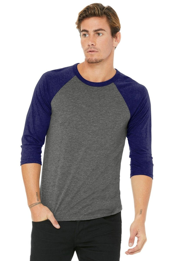 BELLA+CANVAS ® Unisex 3/4 - Sleeve Baseball Tee. BC3200 - KIOKO
