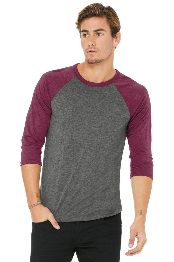 BELLA+CANVAS ® Unisex 3/4 - Sleeve Baseball Tee. BC3200 - KIOKO