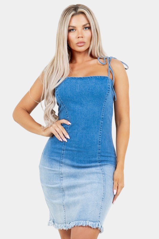 Belleville Denim Mini Dress - KIOKO