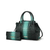 Bently Croc - Embossed Tote & Wallet Set - KIOKO