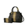 Bently Croc - Embossed Tote & Wallet Set - KIOKO