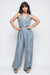 Blue Monroe Skyline Halter Jumpsuit - KIOKO