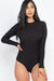 Bodied Mock Neck Bodysuit - KIOKO