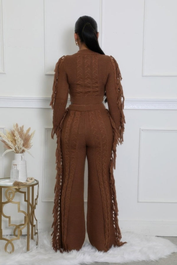 Bon Chic Knitted Pants Set - KIOKO