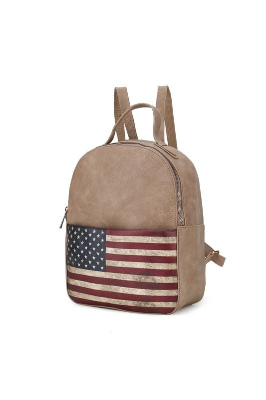 Briella FLAG Vegan Leather Backpack - KIOKO