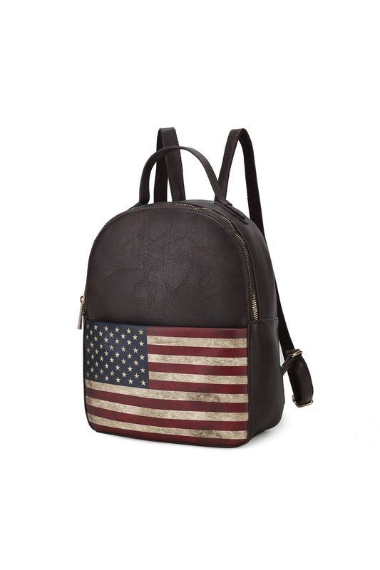 Briella FLAG Vegan Leather Backpack - KIOKO