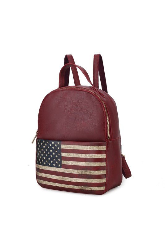 Briella FLAG Vegan Leather Backpack - KIOKO