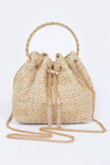 Bronzyn Straw Bucket Handbag - KIOKO