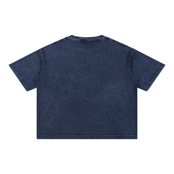 Throwback Mineral Wash Boxy Cotton T-Shirt