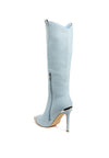 Places To Be Knee High Denim Boots