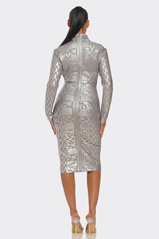 Celeste Gleam Bandage Dress - KIOKO