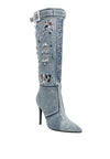 Sitarah Stonned Denim Boots