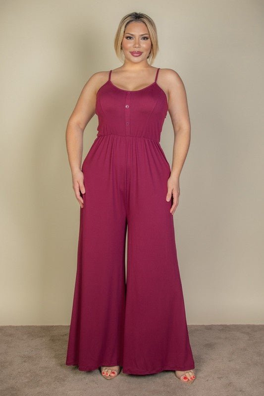 Citrus Pop Wide Leg Jumpsuit - KIOKO
