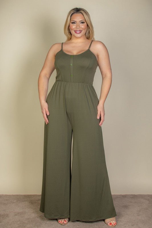 Citrus Pop Wide Leg Jumpsuit - KIOKO