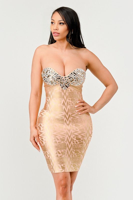 Cleopatra Gilded Glamour Dress - KIOKO