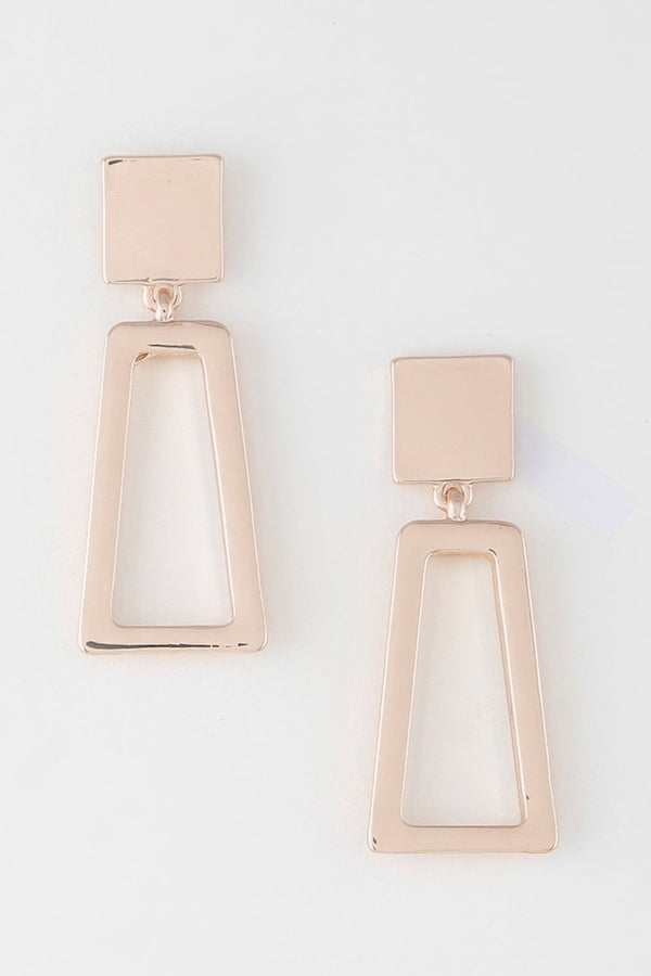 Club Concrete Geometric Drop Earrings - KIOKO