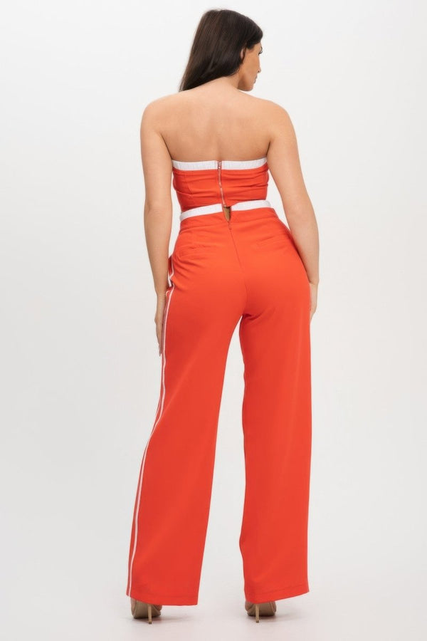 Cool Confidence Contrast Pants Set - KIOKO