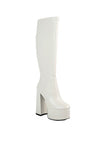 Coraline High Block Heeled Calf Boots - KIOKO