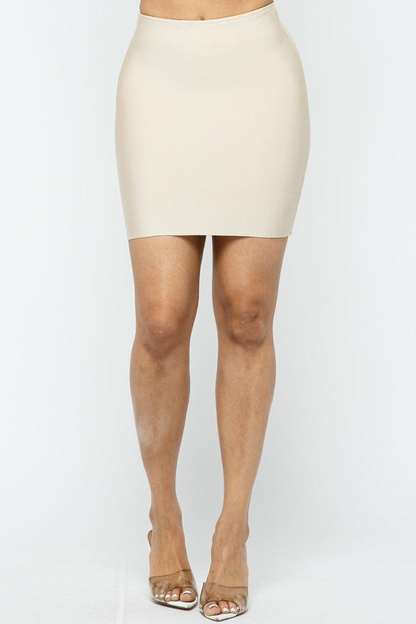 Crème De La Bandage Skirt - KIOKO