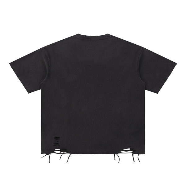Rough Draft Snow Washed Raw-Hem T-Shirt