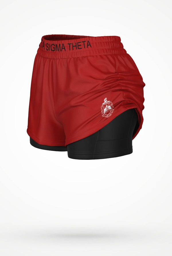 Delta Sigma Theta 2 - in - 1 Training Shorts - KIOKO