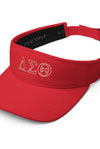 Delta Sigma Theta Letters Flexfit Visor - KIOKO