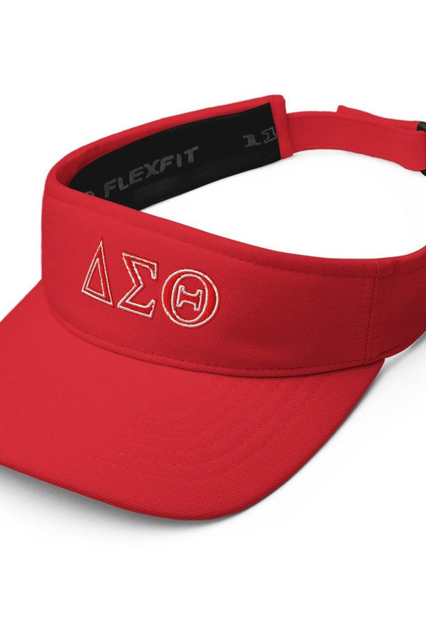 Delta Sigma Theta Letters Flexfit Visor - KIOKO