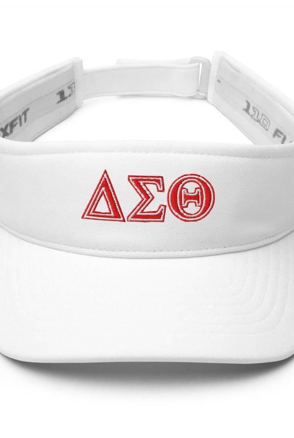 Delta Sigma Theta Letters Flexfit Visor - KIOKO