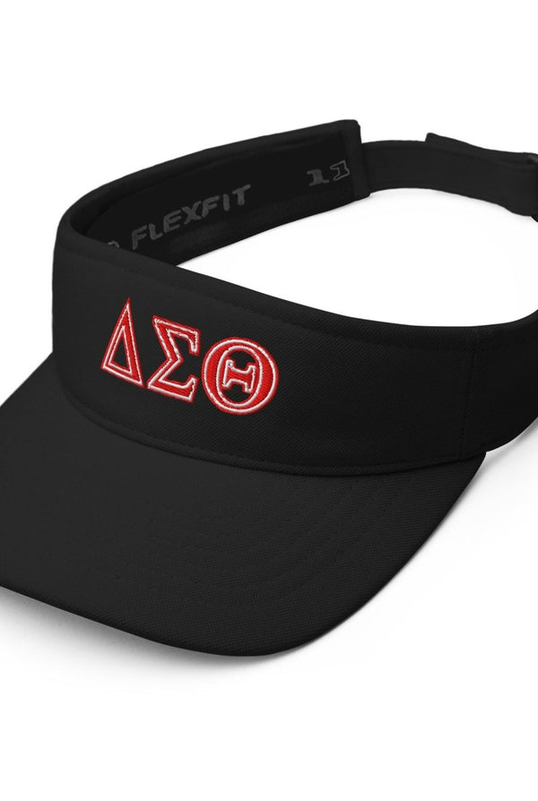 Delta Sigma Theta Letters Flexfit Visor - KIOKO