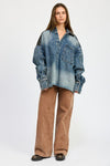 Denim Heir Oversized Jacket - KIOKO