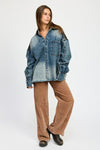 Denim Heir Oversized Jacket - KIOKO