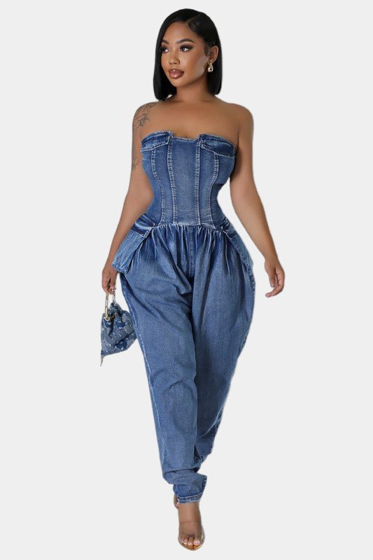 Denim Never Dies Jumpsuit - KIOKO