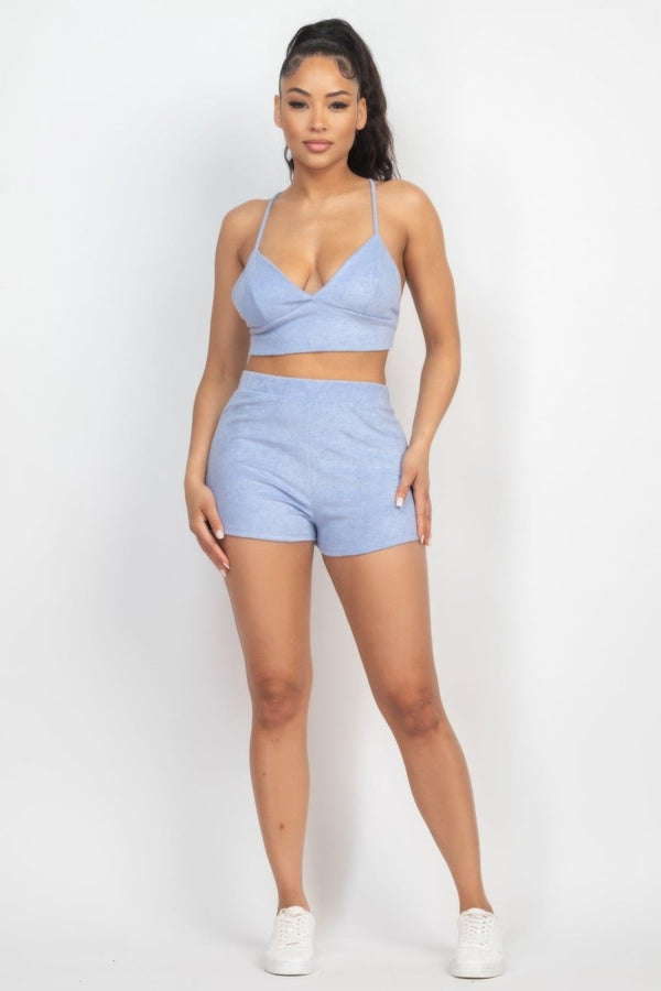 Devoe Terry Shorts Set - KIOKO