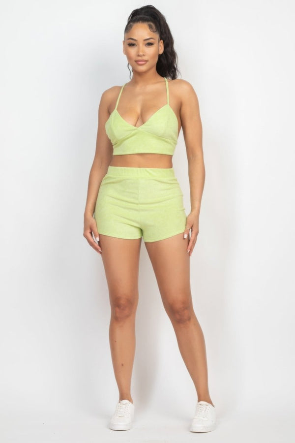 Devoe Terry Shorts Set - KIOKO
