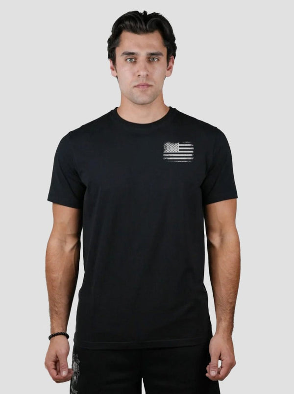 Distressed American Flag Performance Tee - KIOKO