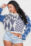 Dope & Dangerous Knit Denim Contrast Top - KIOKO