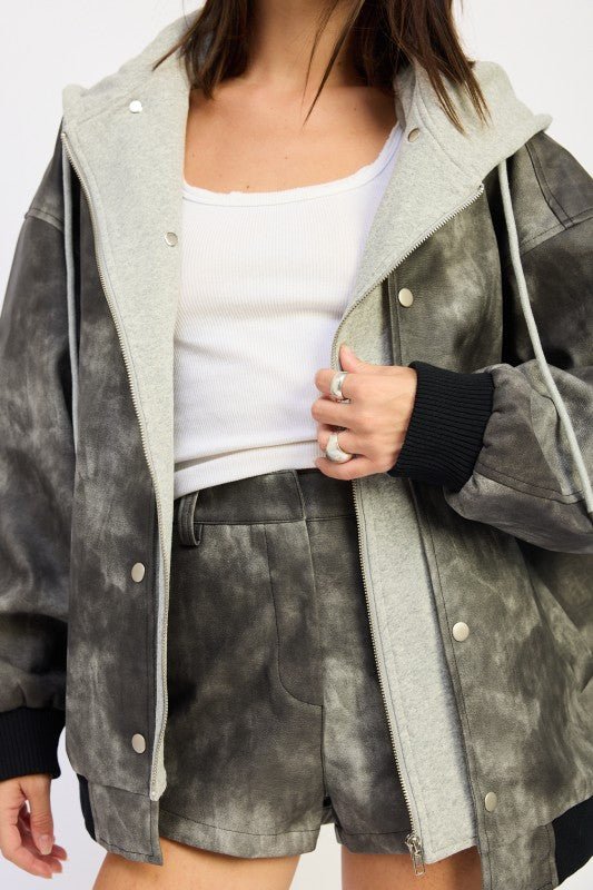 Drenched In Edge Bomber Jacket - KIOKO