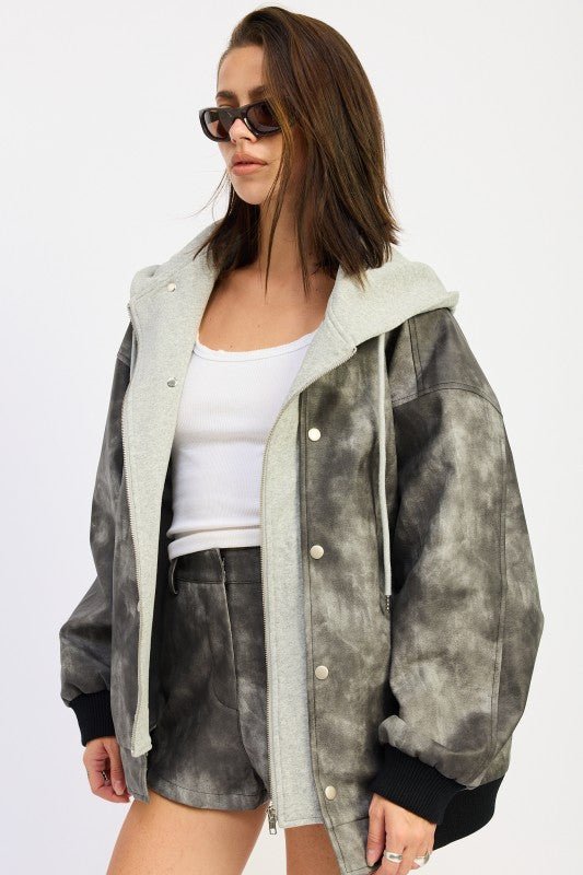 Drenched In Edge Bomber Jacket - KIOKO