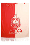 DST Sorority Luxe Red & Cream Designer Shawl - KIOKO
