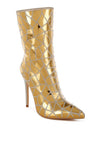 Duskshine Rhinestones Embellished Metallic Boots - KIOKO