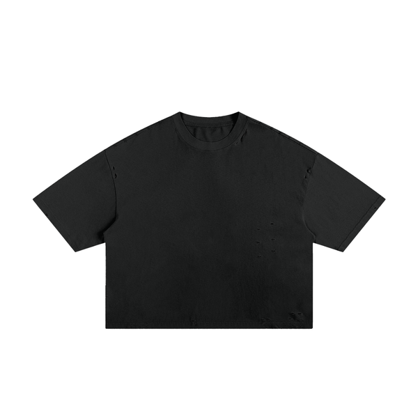Cut Different Frayed Boxy Tee