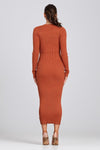 East Blvd Ribbed Midi Dress - KIOKO