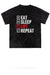 Eat Sleep Lift Mineral Wash Gym Tee - KIOKO