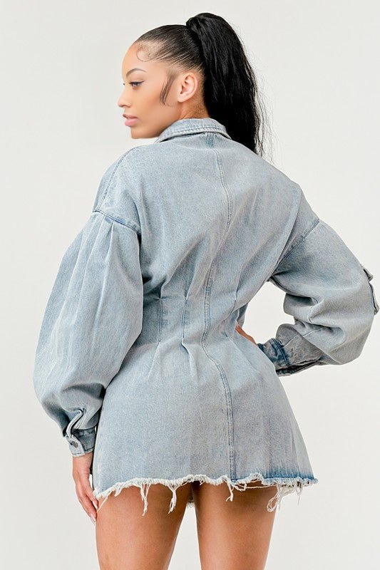 Eye On You Denim Dress - KIOKO
