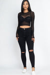 Fearlessly On Point Crop Top - KIOKO