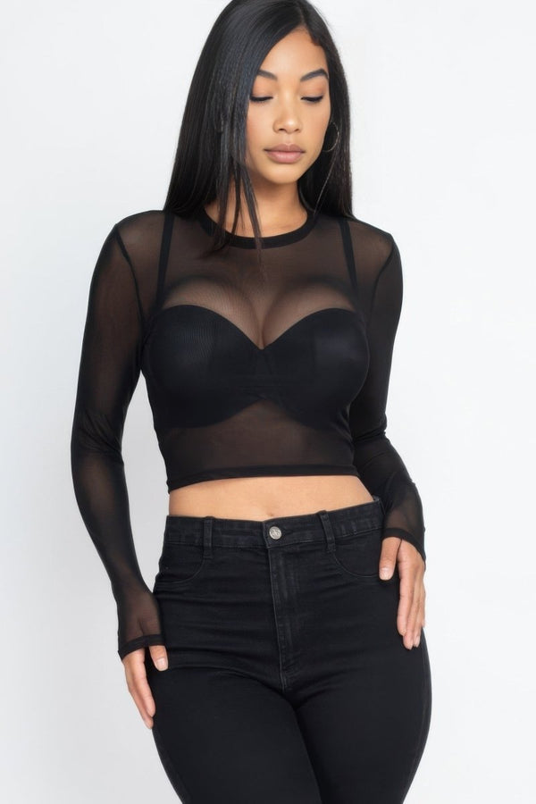 Fearlessly On Point Crop Top - KIOKO