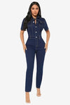 Fearlessly On Trend Jumpsuit - Denim - KIOKO