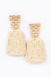 Flashwalk Straw Dangle Earrings - KIOKO
