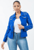 Founder’s Glow Pearl Denim Jacket – Royal Blue - KIOKO